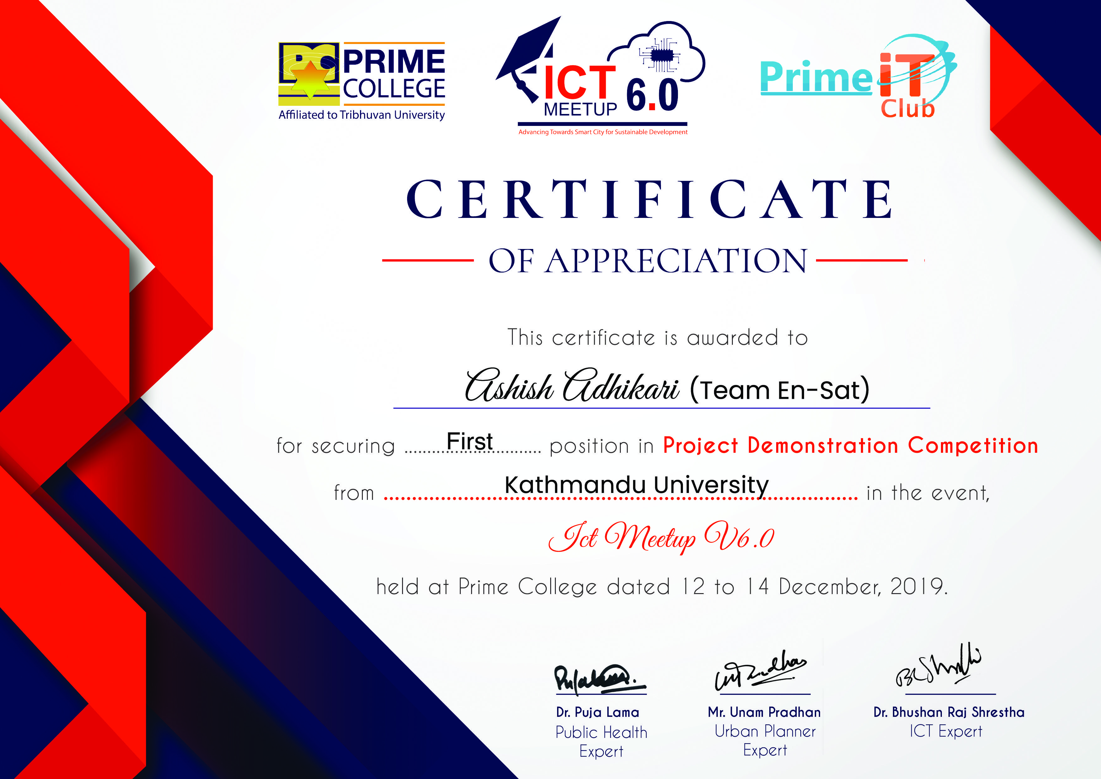 ICT Meetup V6.0 Winner