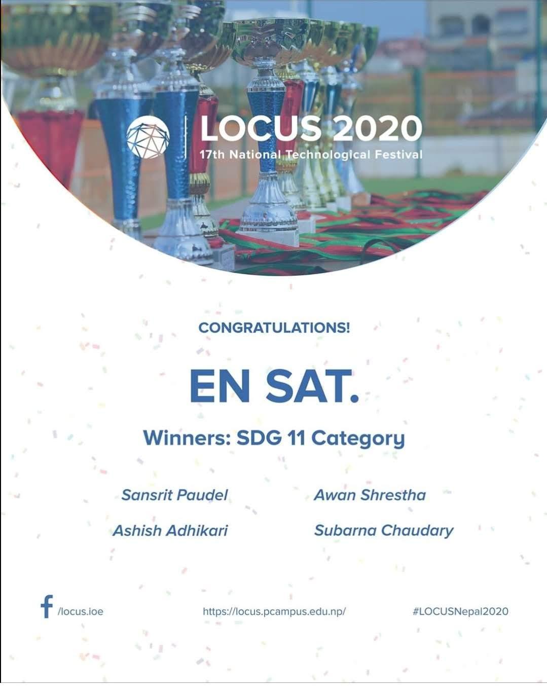 LOCUS 2020 Winner