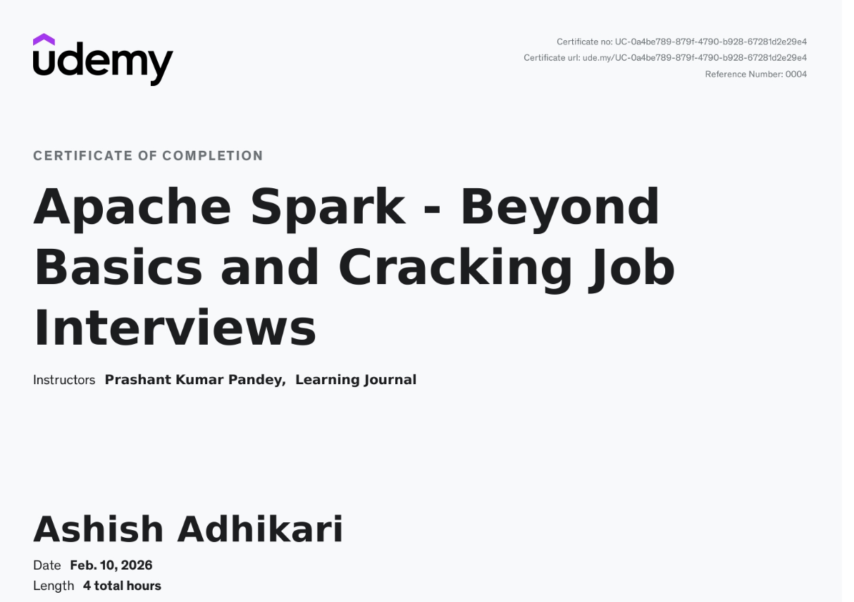 Apache Spark – Beyond Basics