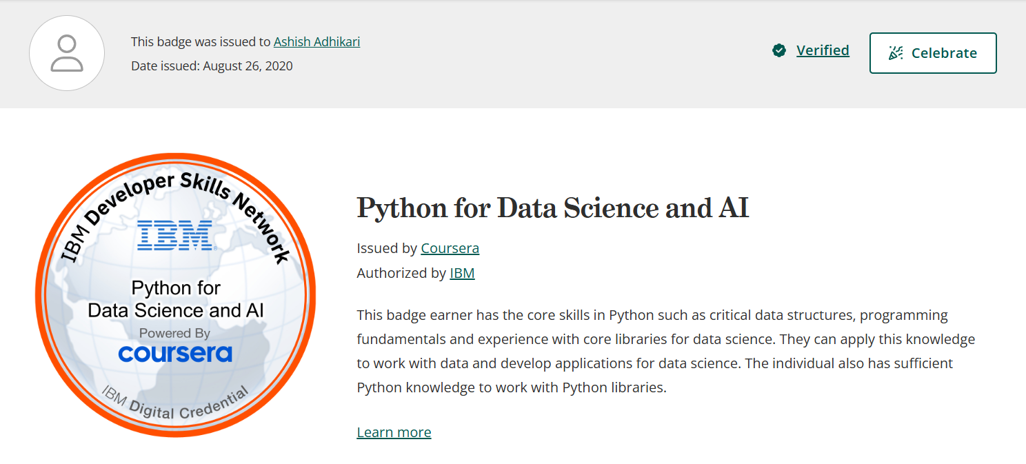 IBM Python for Data Science